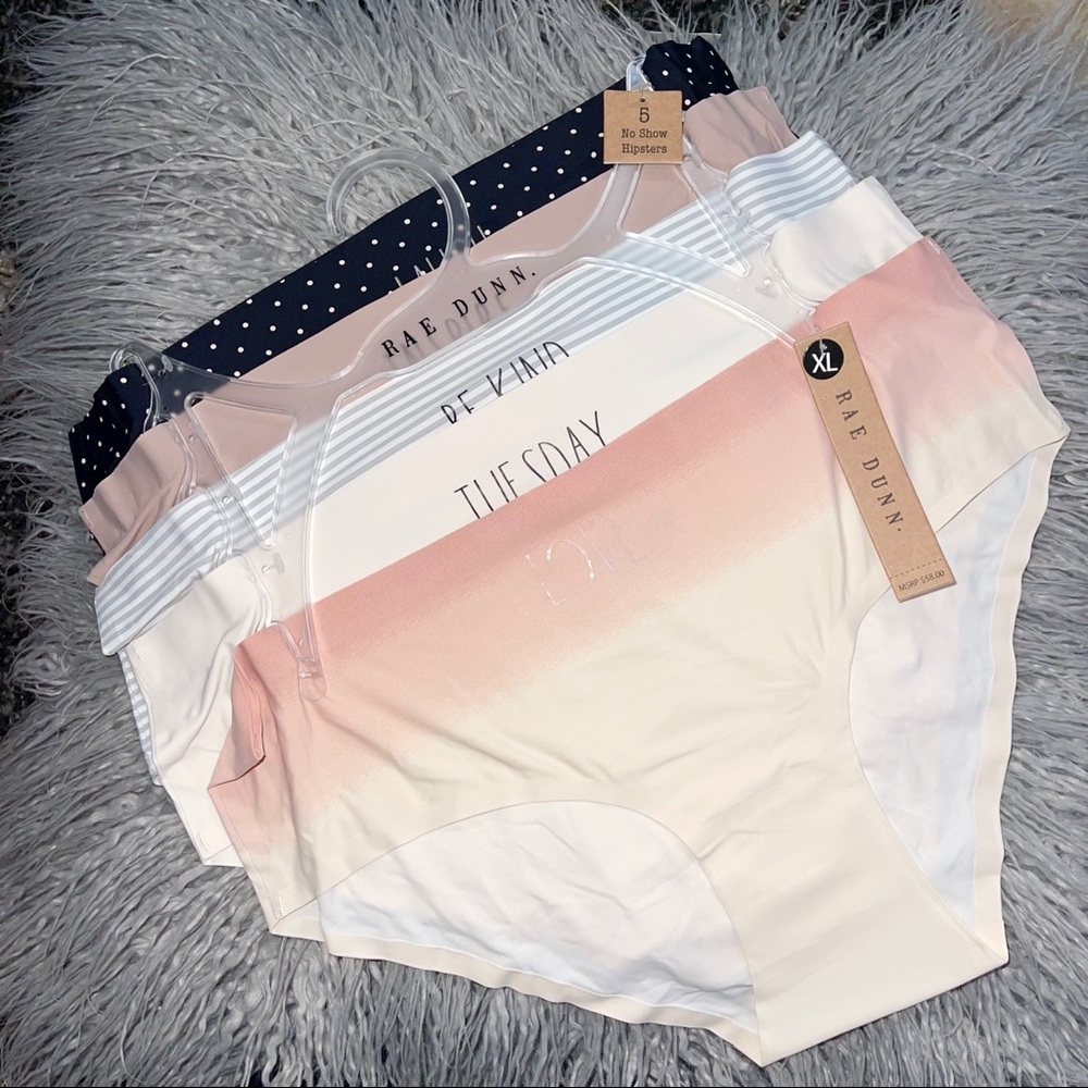 New Rae Dunn No Show Hipsters Underwear 5